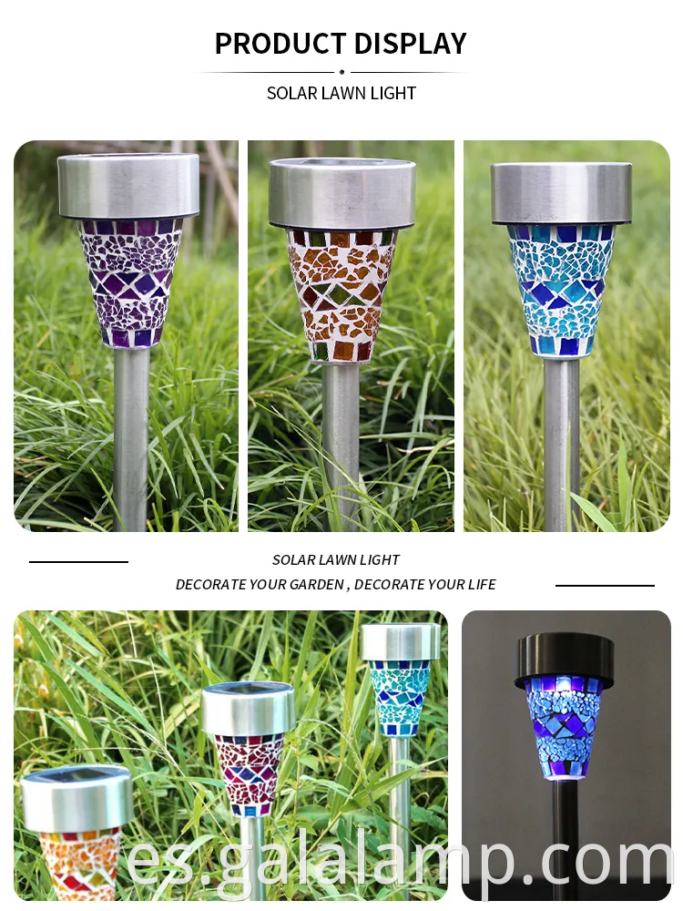 Luces de pico de jardín de acero inoxidable premium para caminos